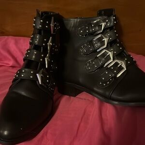 Black ankle boots